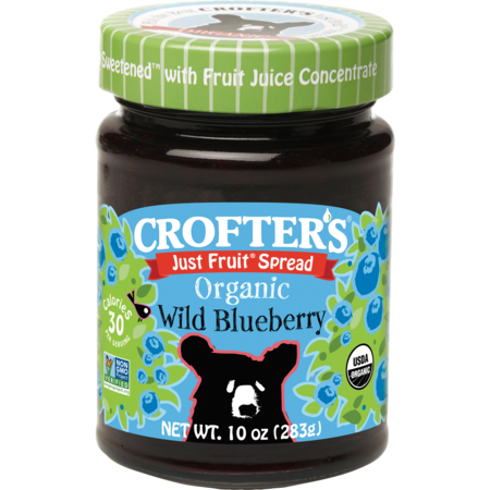 CROFTERS ORGANIC Spread Fruit Blueberry 10 oz., PK6 60067275000359